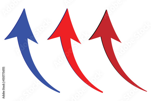 set of curve arrows icon . Set of curved arrows in various directions for design and navigation concepts. eps 10.