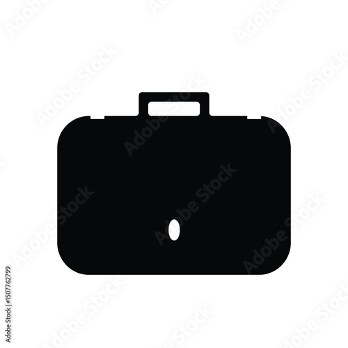 leather bag icon and suitcase icon
