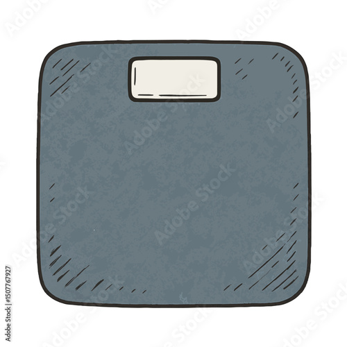 Bathroom Scale Vector – Digital Weight Measurement Device