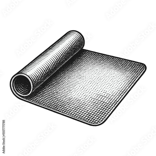 BBQ Grill Mat Vector – Heat Resistant Mesh Sheet for Barbecue