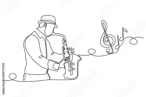 Continuous one line drawing of Business woman. Single line drawing illustration of Lady entrepreneur. Professional executive manager concept vector art. Doodle line illustration.