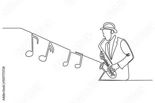 Continuous one line drawing of Business woman. Single line drawing illustration of Lady entrepreneur. Professional executive manager concept vector art. Doodle line illustration.