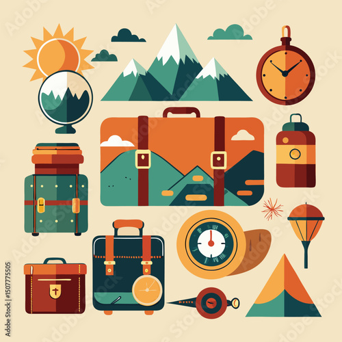 Wanderlust Adventure Vector Collection