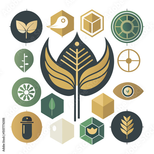 Nature-Inspired Biomimicry Vector Collection