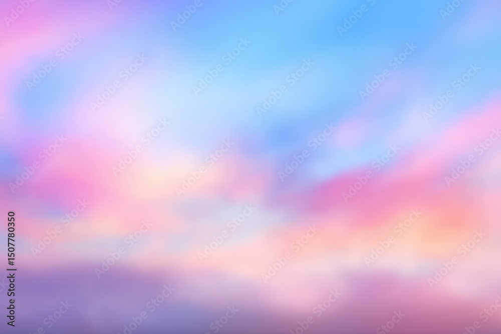 Obraz premium Pastel Sunset Sky Background