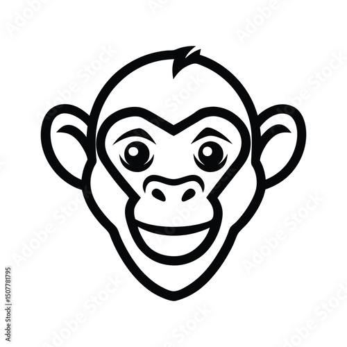 Monkey logo vector art