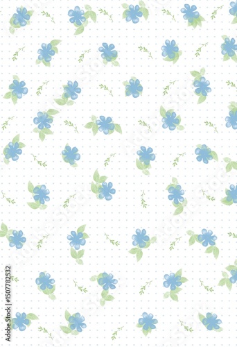 Spring floral pattern illustration background