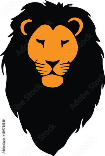 lion head vector illustration, Lion king, Leo