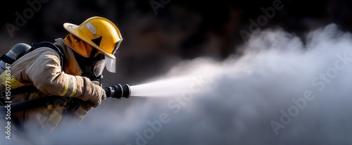 Firefighter battling a blaze (2)
