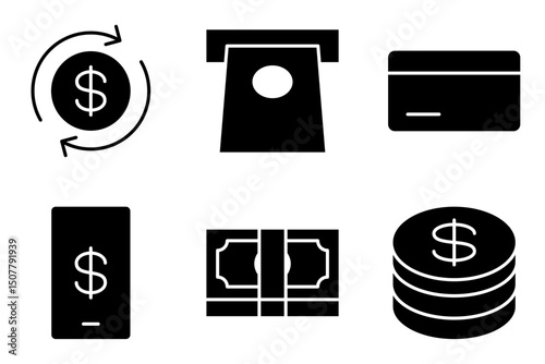 Currency and Payments icon set