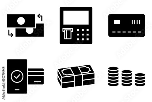 Currency and Payments icon set