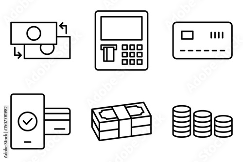 Currency and Payments icon set