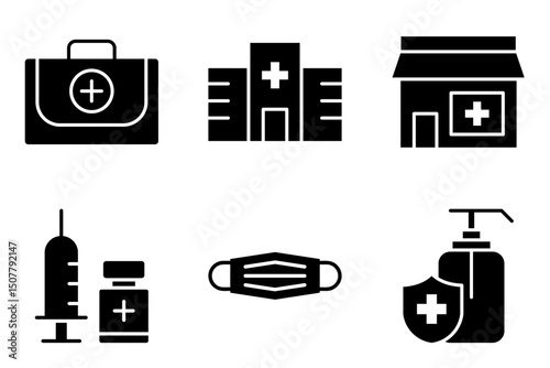 healthcare and medical icon set