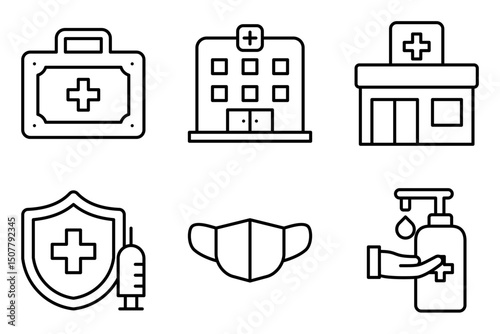 healthcare and medical icon set