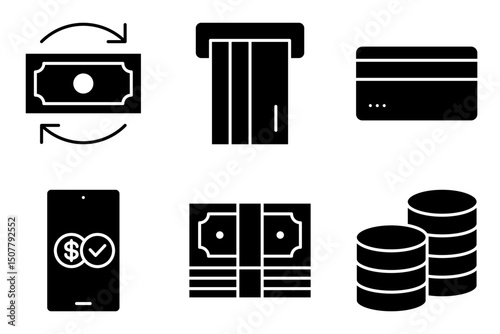 Currency and Payments icon set