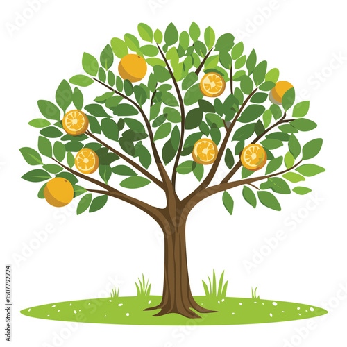 Orange Tree Illustration