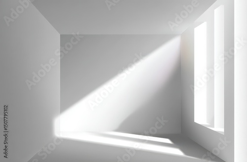 Bright Empty Room With Sunlight