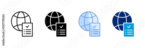 Regulation Icon Set Multiple Style Collection
