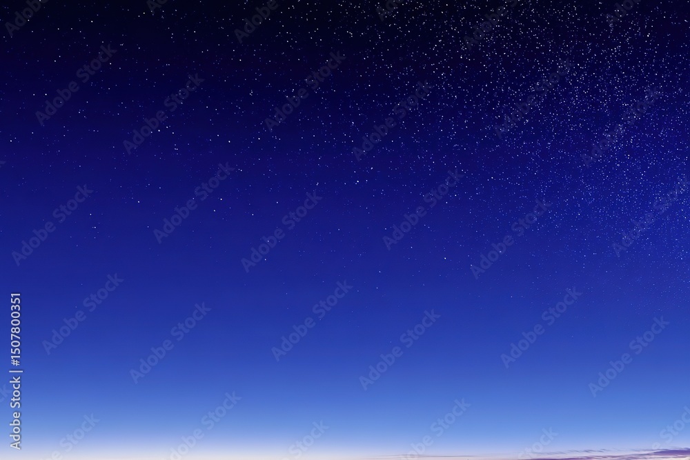 Fototapeta premium Starry Night Sky Gradient Dark Blue