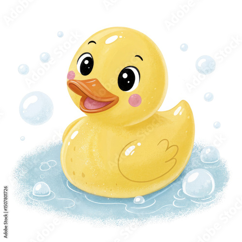 rubber duck isolated on white