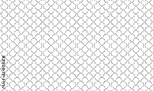 縦に広い2パターンのモロッカン模様で作ったワイヤーネット