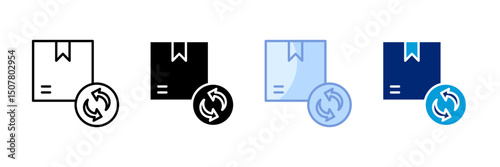 Refurbished Goods Icon Set Multiple Style Collection