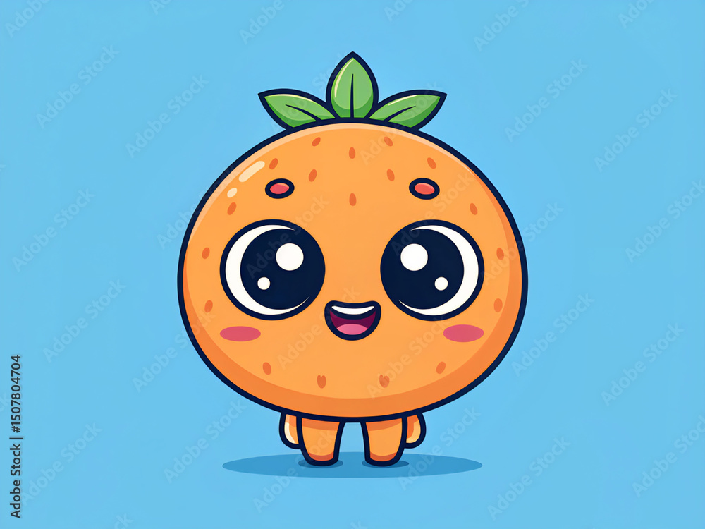Obraz premium funny cartoon apple. cartoon, illustration, vector, fruit, apple, food, animal, funny, character, smile, vegetable, nature, face, red, orange, smiling, tomato, art, bird, love, child, fun, healthy, gr