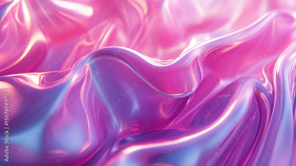 Obraz premium 3D render of abstract wavy sheets