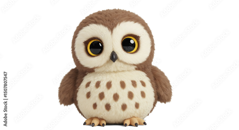 Obraz premium owl on white background