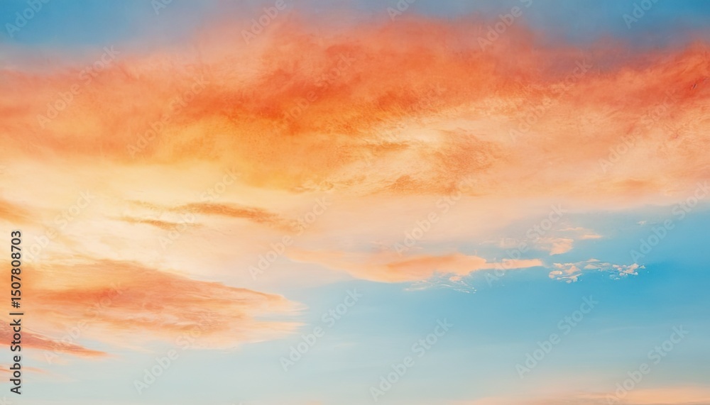 Fototapeta premium Hand drawn sunset landscape background 2