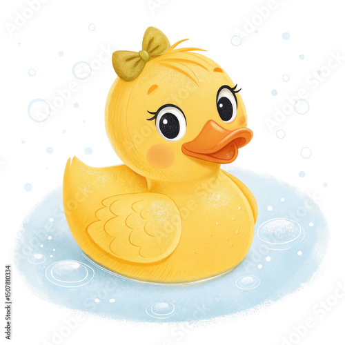 rubber duck isolated on white