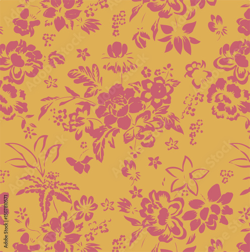 Flower Seamless Pattern , Floral Seamless Pattern.
