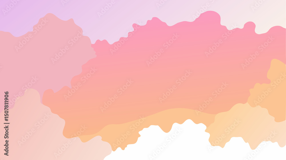 Obraz premium Abstract pastel pink orange cloud background
