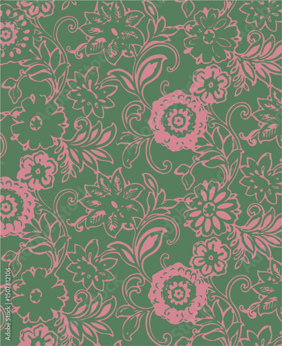 Flower Seamless Pattern , Floral Seamless Pattern.