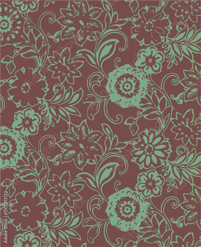 Flower Seamless Pattern , Floral Seamless Pattern.