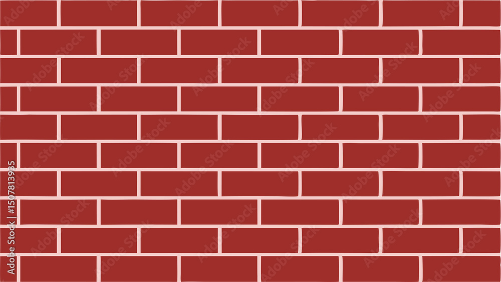 Obraz premium Seamless red brick wall background texture