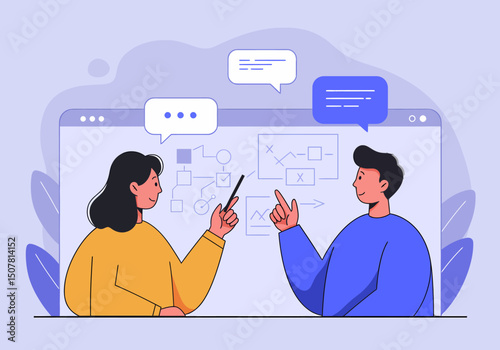 Creative Team Brainstorming Workflow Strategy In Modern Workspace