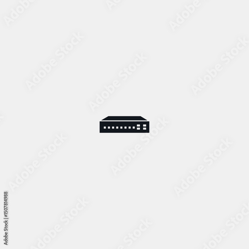 Networking switch logo icon flat vector design