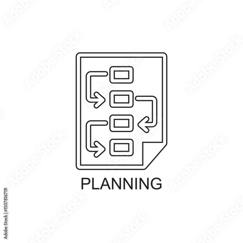 management plan icon , business icon