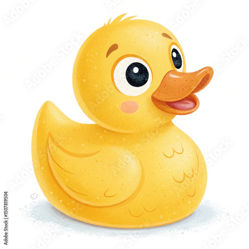 rubber duck isolated on white