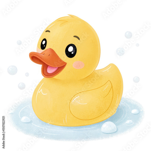 rubber duck isolated on white