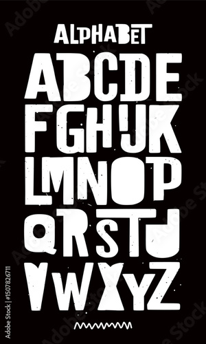 Vector of modern font and alphabet. Abstrack Font. Urban Style