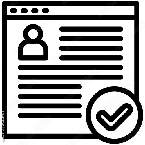 Full Access outline, mini illustration icon. use for modern concept, print, UI, UX kit, web and app development. Vector related to account management, ecommerce, banking and finance.