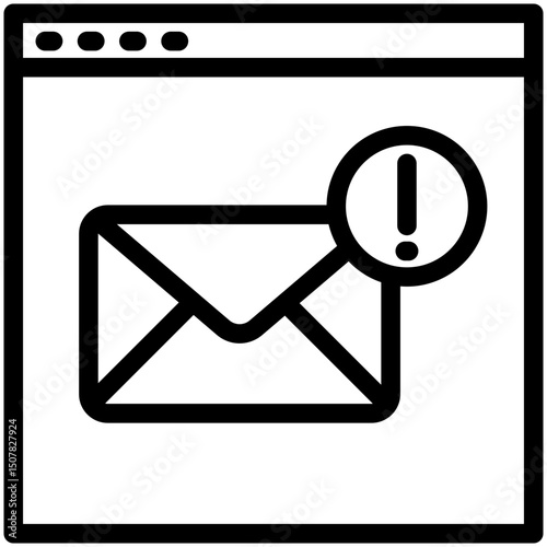 Inbox outline, mini illustration icon. use for modern concept, print, UI, UX kit, web and app development. Vector related to account management, ecommerce, banking and finance.