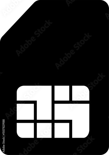 Sim cards icon. mobile telephone card sign. telephone prepaid chip design. smart gsm microchip. wireless network
