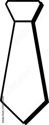 tie line art, black outline, vector and illustration, coloring book page line art drawing
