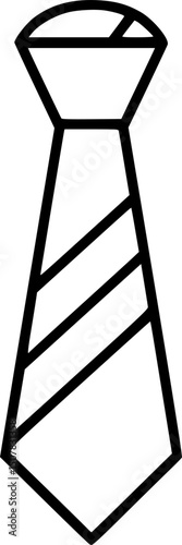 tie line art, black outline, vector and illustration, coloring book page line art drawing
