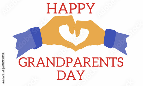 Happy Grandparents Day background. Suitable for greeting cards, greeting cards and events that are in accordance with Grandparents Day. photo