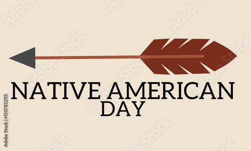 Native American Day design template. Suitable for Native American Day celebration, greeting cards, banners. Native American day vector illustration