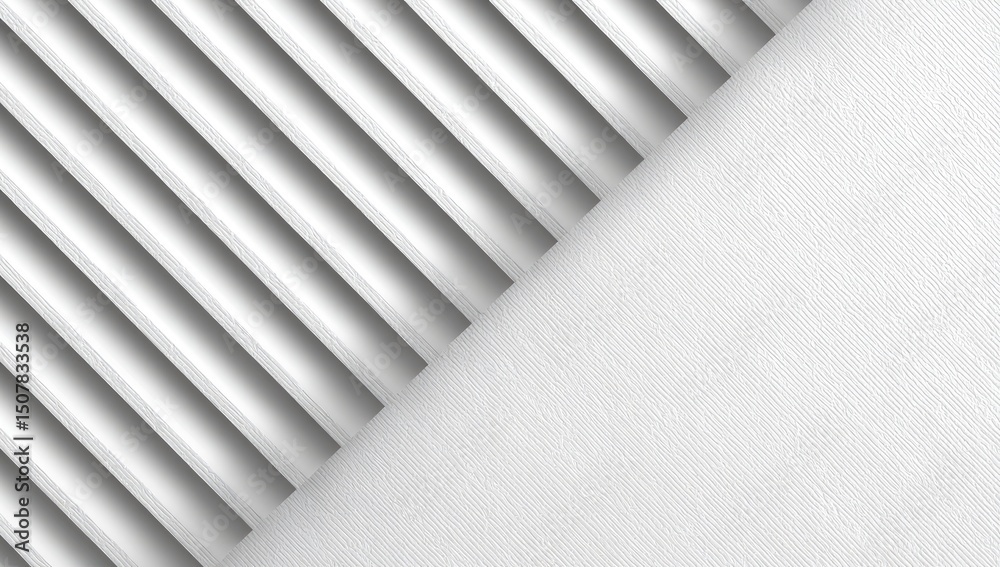 Obraz premium Abstract White Geometric Pattern Background